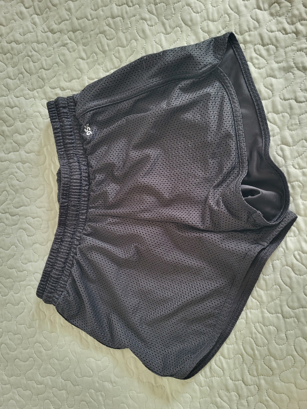 DSG Black Mesh Athletic Kids Shorts